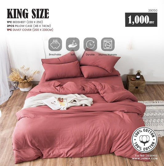 King Bedding Set (100% COTTON) 4pcs  B116